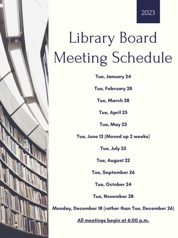 Board Meeting Schedule 2023
