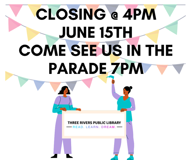 Closing @ 4pm Come see us in the parade 7pm.png