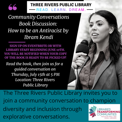 Community Conversations Book Talk: How to be and Antiracist by Ibram Kendi