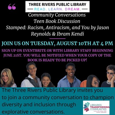 Community Conversations Book Talk: Stamped Community Conversations Book Talk: Stamped