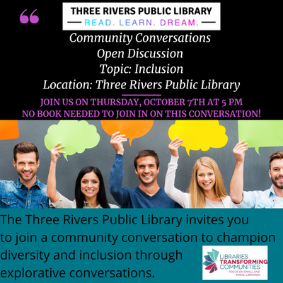 Community Conversations: Open Discussion Night Community Conversations: Open Discussion Night