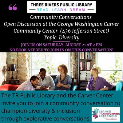 Community Discussions: Adult Open Discussion on Diversity Community Discussions: Adult Open Discussion on Diversity