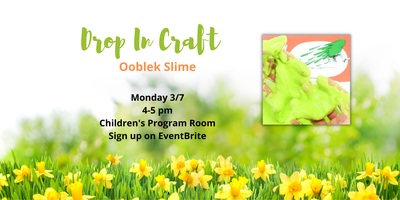 Drop-in Craft: Ooblek