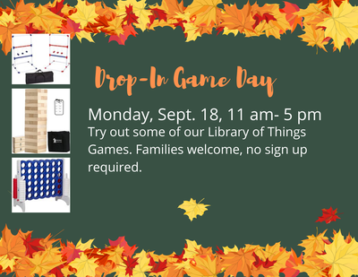 Drop-In Game Day Drop-In Game Day