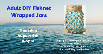 Fishnet Wrapped Jars Fishnet Wrapped Jars
