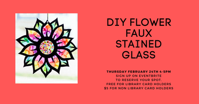 Flower Faux Stained Glass Flower Faux Stained Glass