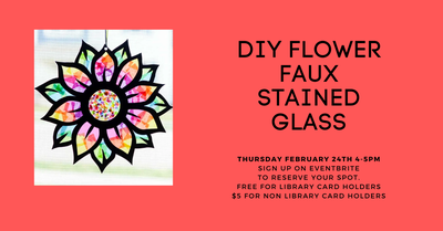 Flower Faux Stained Glass