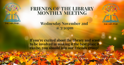 Friends of the Library Meeting Friends of the Library Meeting