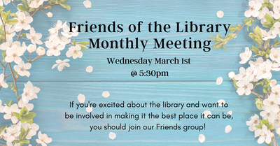 Friends of the Library Meeting Friends of the Library Meeting