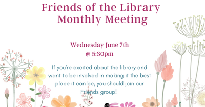 Friends of the Library Meeting Friends of the Library Meeting