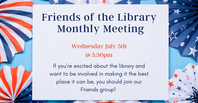Friends of the Library Meeting Friends of the Library Meeting