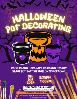 Halloween Pot Decorating Halloween Pot Decorating