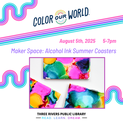 Maker Space: Alcohol Ink Summer Coasters