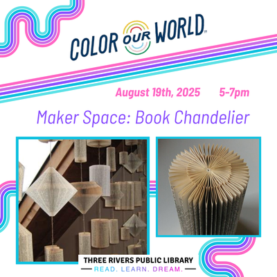 Maker Space: Book Chandeliers Maker Space: Book Chandeliers