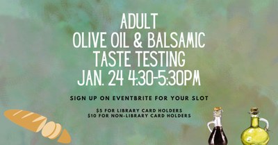 Olive Oil and Balsamic Taste Testing