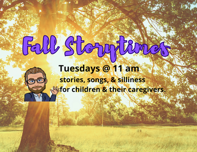 Preschool Storytime w/Mr. B! Preschool Storytime w/Mr. B!