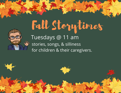 Preschool Storytime w/Mr. B! Preschool Storytime w/Mr. B!