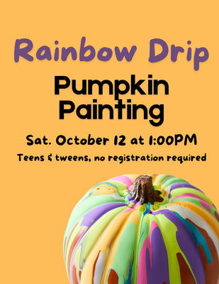 Rainbow Drip Pumpkin Painting Rainbow Drip Pumpkin Painting