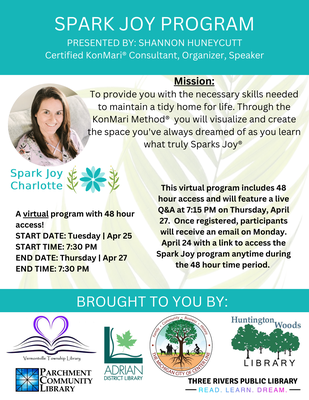 Spark Joy Program Access at Home Spark Joy Program Access at Home