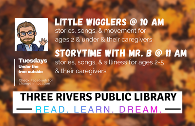 Story Time with Mr. B! Story Time with Mr. B!