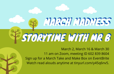 Story Time with Mr. B: "March Madness...with Crayons" Story Time with Mr. B: "March Madness...with Crayons"