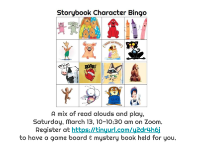 Storybook Character Bingo
