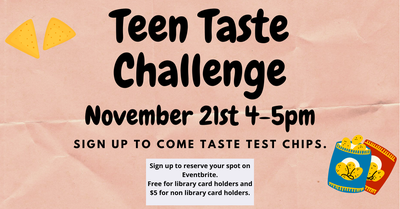 Taste Test Challenge Taste Test Challenge