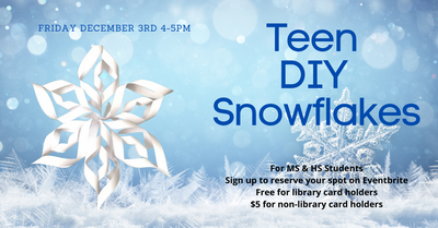 Teen DIY Snowflakes