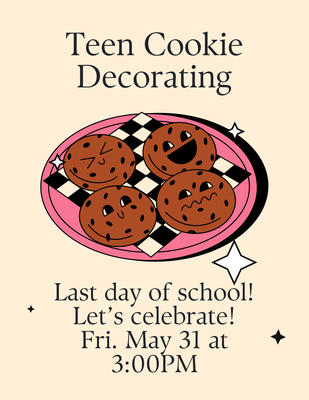 Teen Last Day of School Cookie Decorating