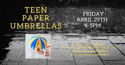 Teen Paper Umbrellas