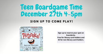 Teen Pictureka Board Game Time! Teen Pictureka Board Game Time!