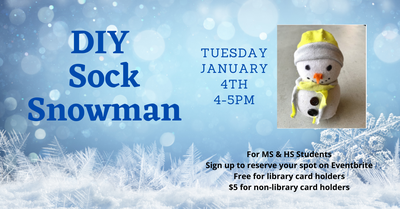 Teen Sock Snowman Craft Teen Sock Snowman Craft