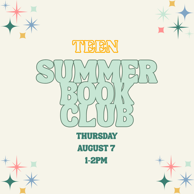 Teen Summer Book Club Teen Summer Book Club