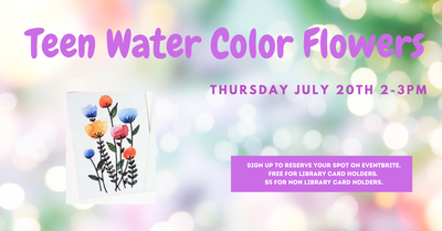 Teen Watercolor Flowers Painting Teen Watercolor Flowers Painting