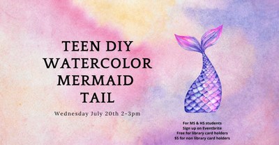 Teen Watercolor Mermaid Tales