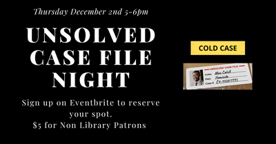 Unsolved Case File Unsolved Case File
