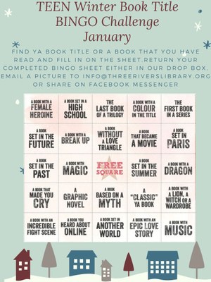 Teen Book Title Bingo Challenge