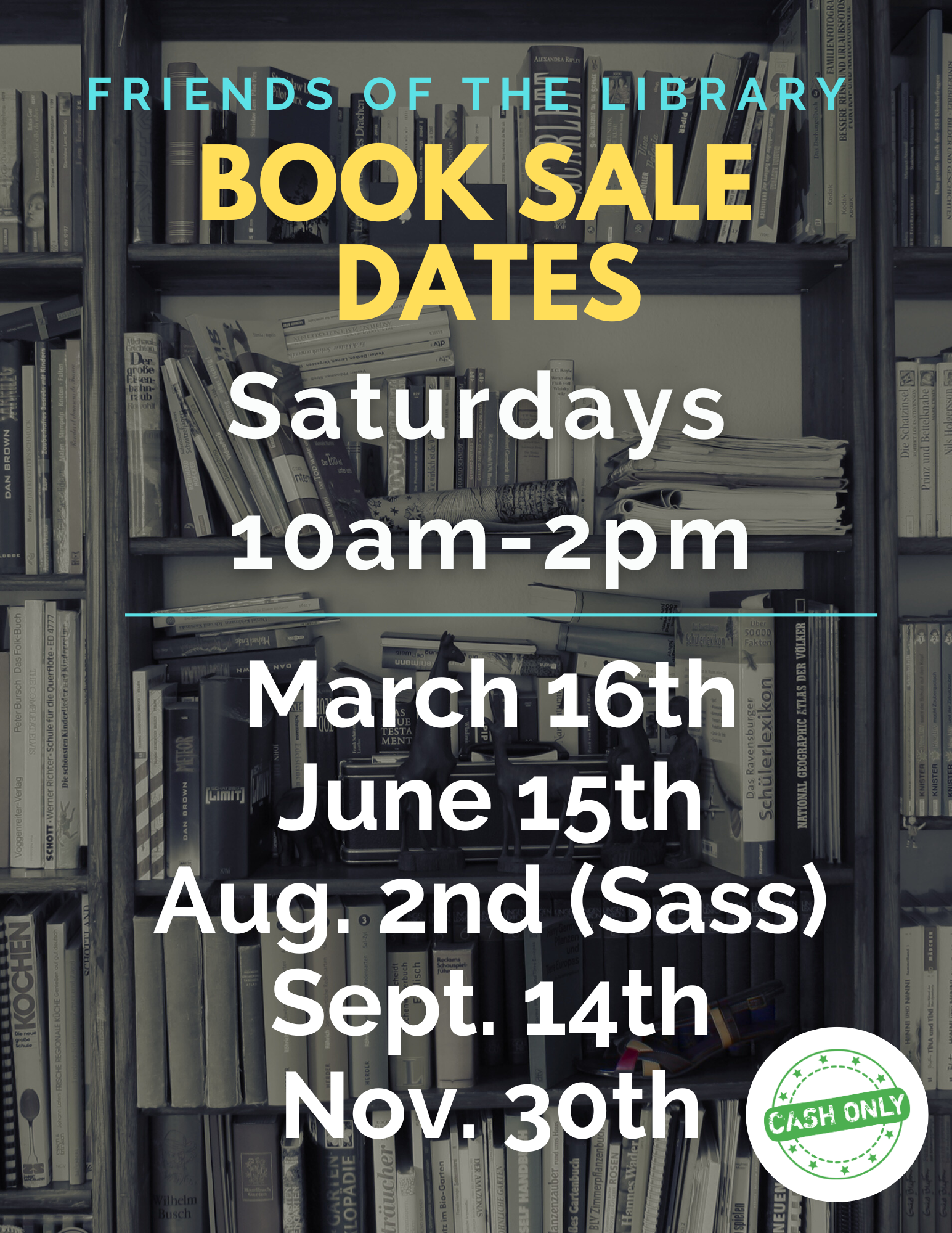 Friends Book Sale Dates 2024